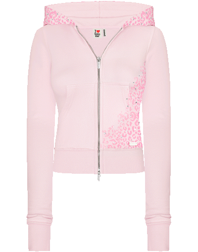 Fine Cotton Cheetah Pink Crystal Set