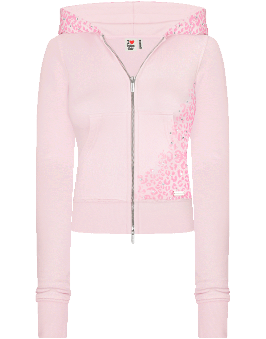 Fine Cotton Cheetah Pink Crystal Set