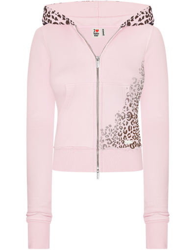 Fine Cotton Cheetah Baby Pink Set