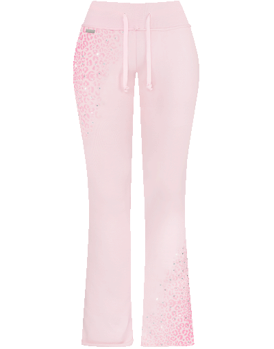 Fine Cotton Cheetah Pink Crystal Set
