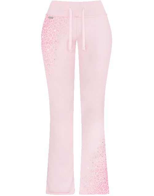 Fine Cotton Cheetah Pink Crystal Set